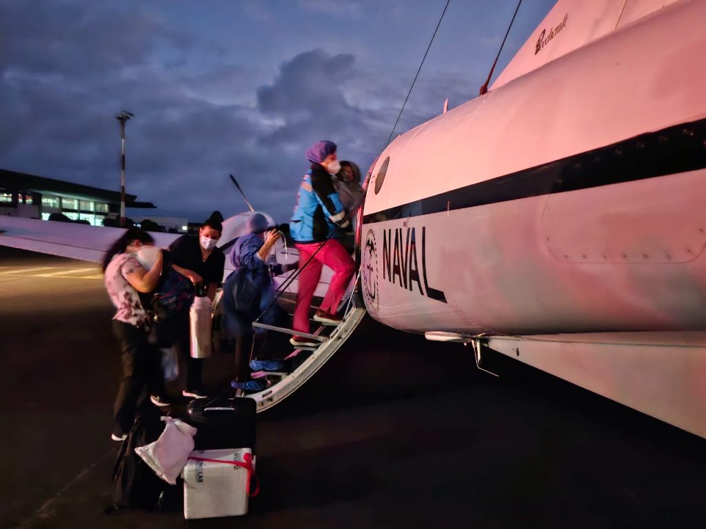 Evacuación médica desde Galápagos
