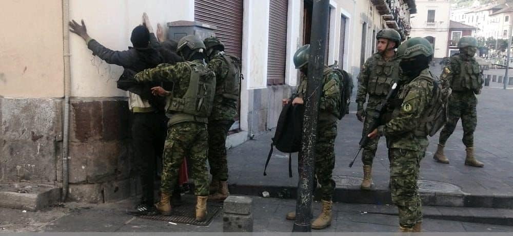 Operaciones militares CAMEX se intensifican en Quito