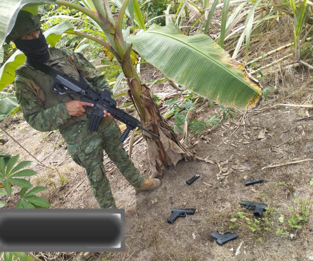 03 pistolas y 46 municiones fueron decomisadas en Quinindé