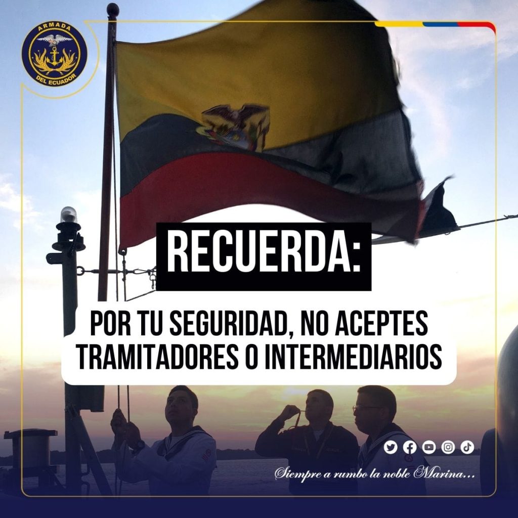 Proceso de reclutamiento de la Armada del Ecuador