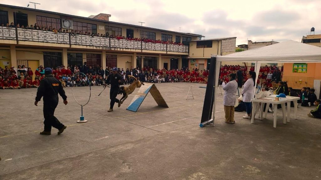 Canes militares son adiestrados en Riobamba