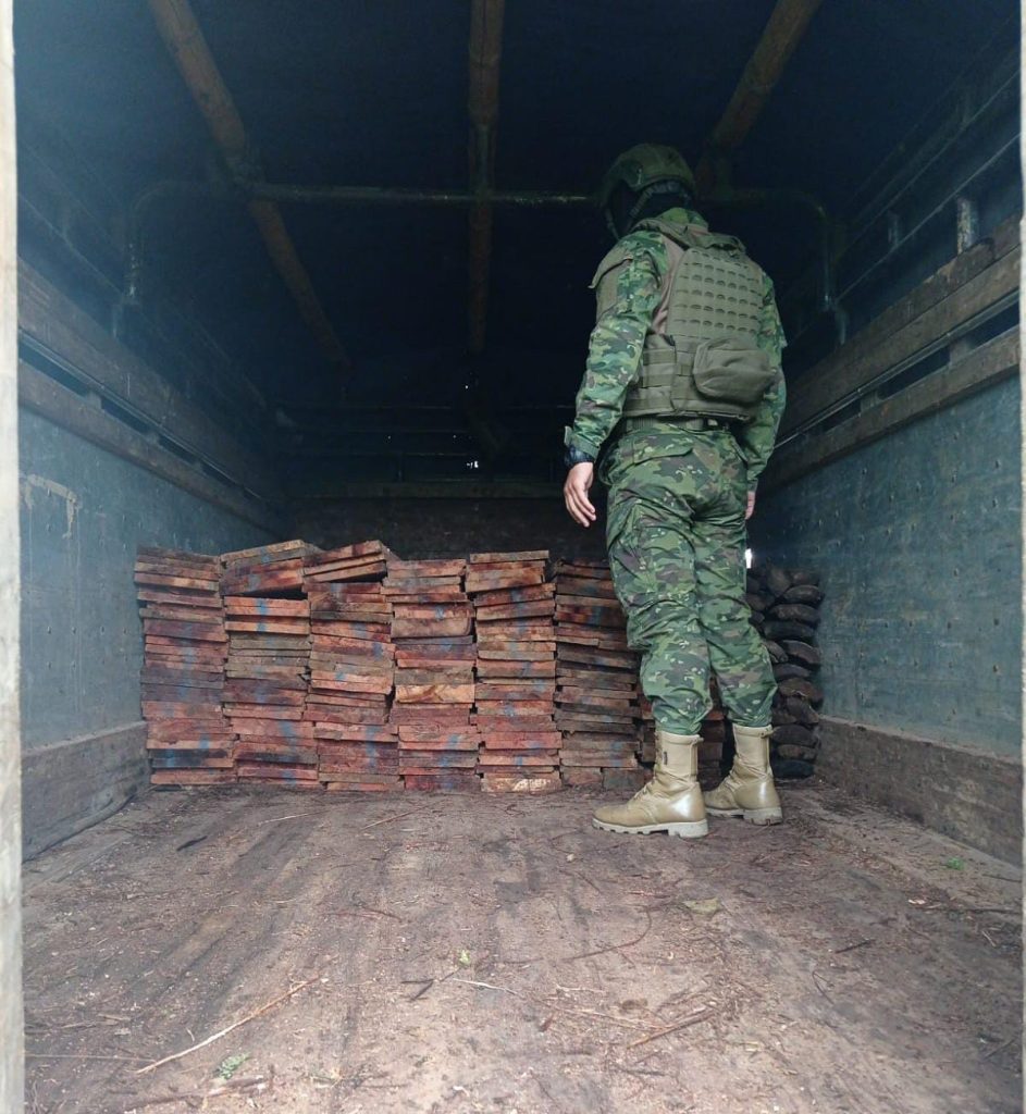 Operación militar concluye con la incautación de madera