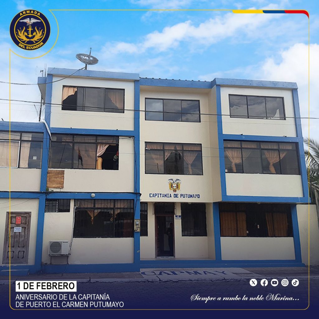 Armada del Ecuador destaca aniversario de Capitanía en Putumayo