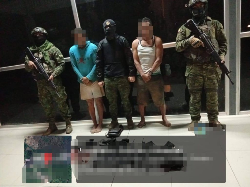 FFAA detiene a sujetos con armamento ilegal