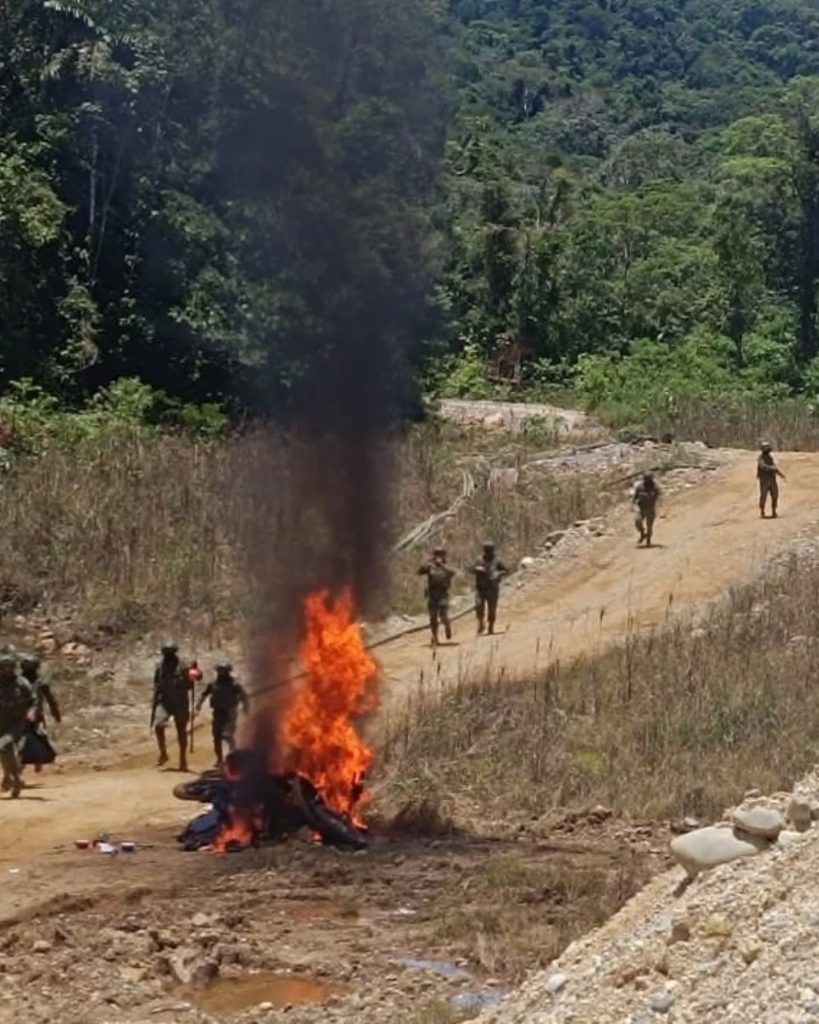 Bloque de Seguridad frustra la minería ilegal en Napo