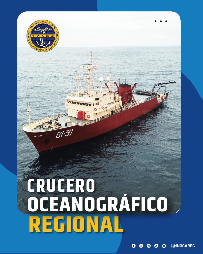 Buque Orión de la Armada del Ecuador profundiza sus investigaciones