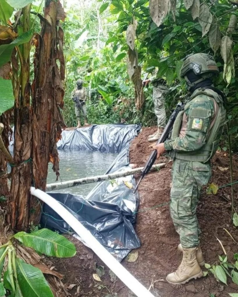 Militares detectan piscina artesanal ilegal