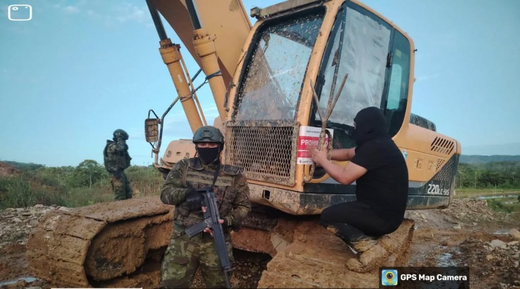 FF.AA. combate la minería ilegal en Napo