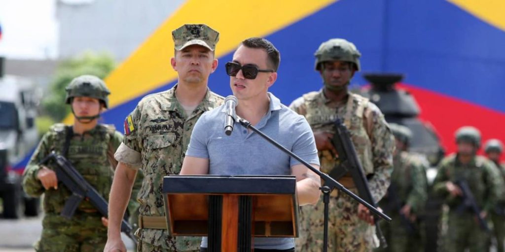 Presidente Daniel Noboa presenta proyecto que permita donaciones a FF.AA. y Policía