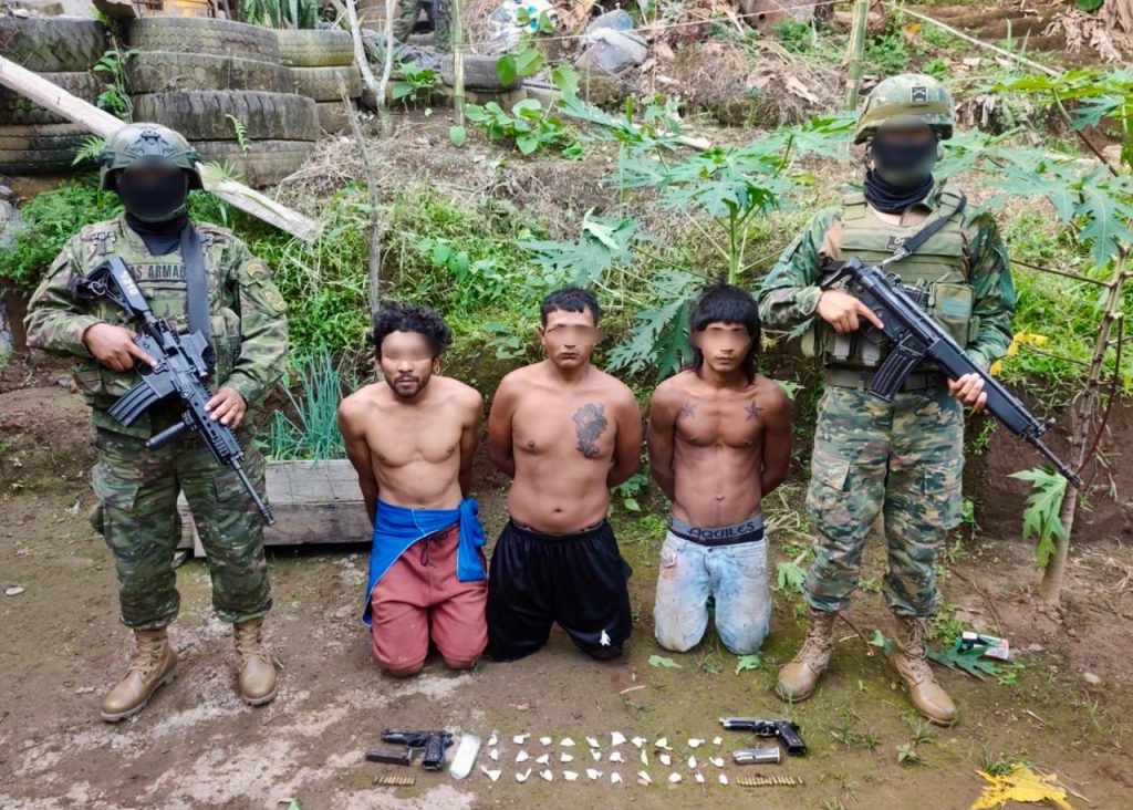 Fuerzas Armadas detiene a objetivos de mediano valor en Quevedo