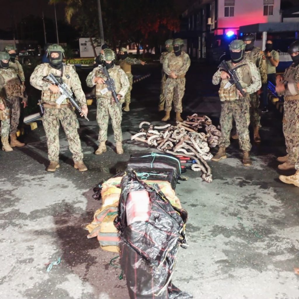 Armada del Ecuador incauta droga en el sur de Guayaquil