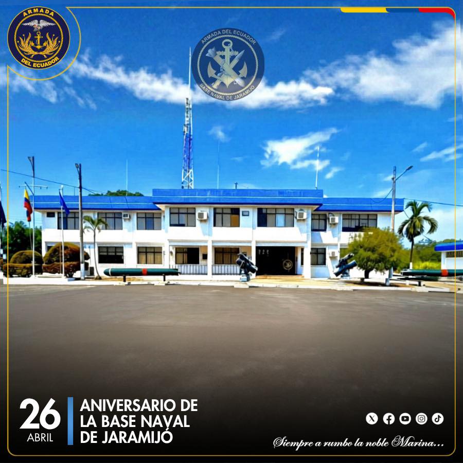 Armada del Ecuador conmemoró aniversario de Base Naval de Jaramijó