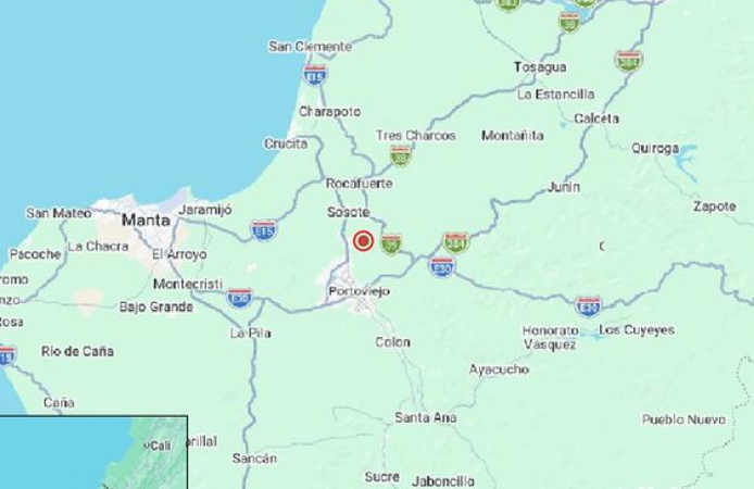 Sismo leve sacude Manabí sin causar daños