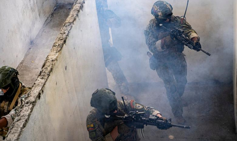 Entrenamiento militar conjunto entre Ecuador y EE.UU. en Guayaquil