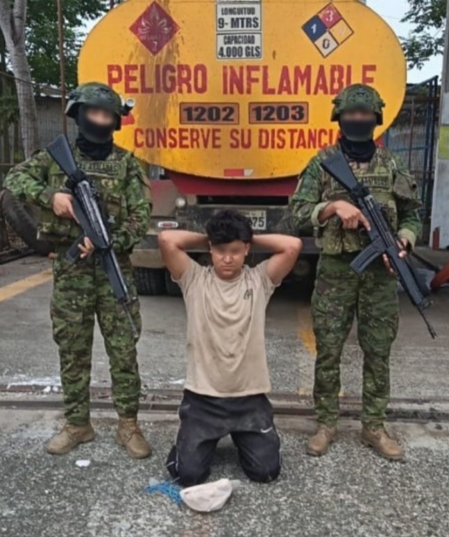 Operativo en contra del tráfico de combustible en Guayas