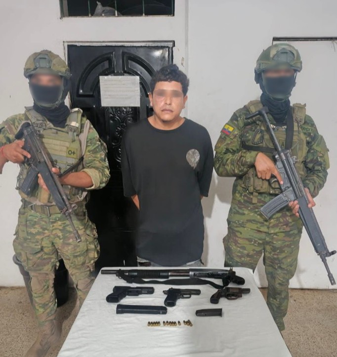 Alias “Gatillero” es detenido en Los Ríos
