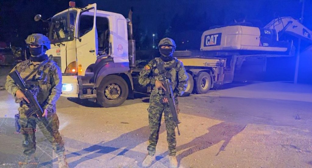 Operativo contra minería ilegal en Chimborazo