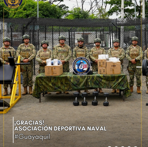 Armada del Ecuador recibe equipamiento para fortalecer bienestar y bioseguridad en Guayaquil