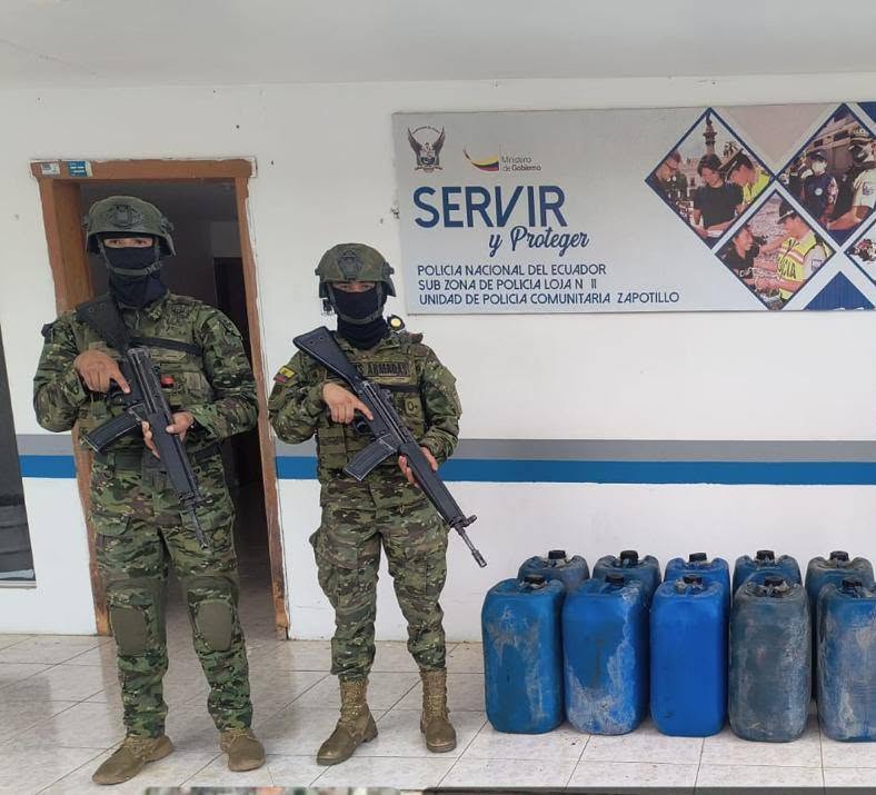 Decomiso de combustible en Zapotillo