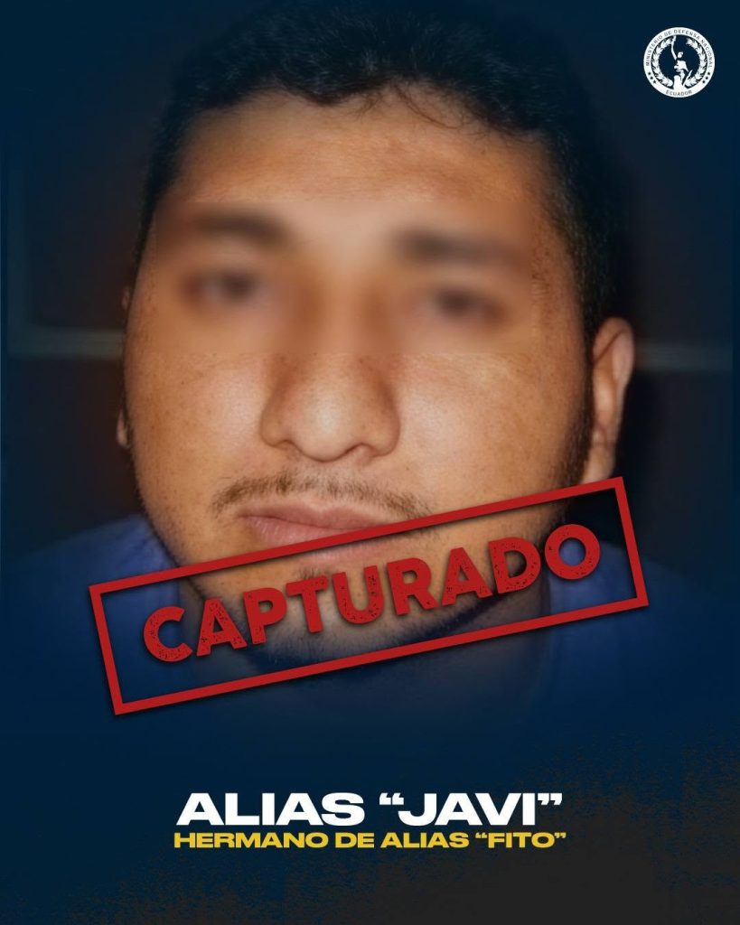 Capturado en Colombia alias “Javi” hermano de alias “Fito”