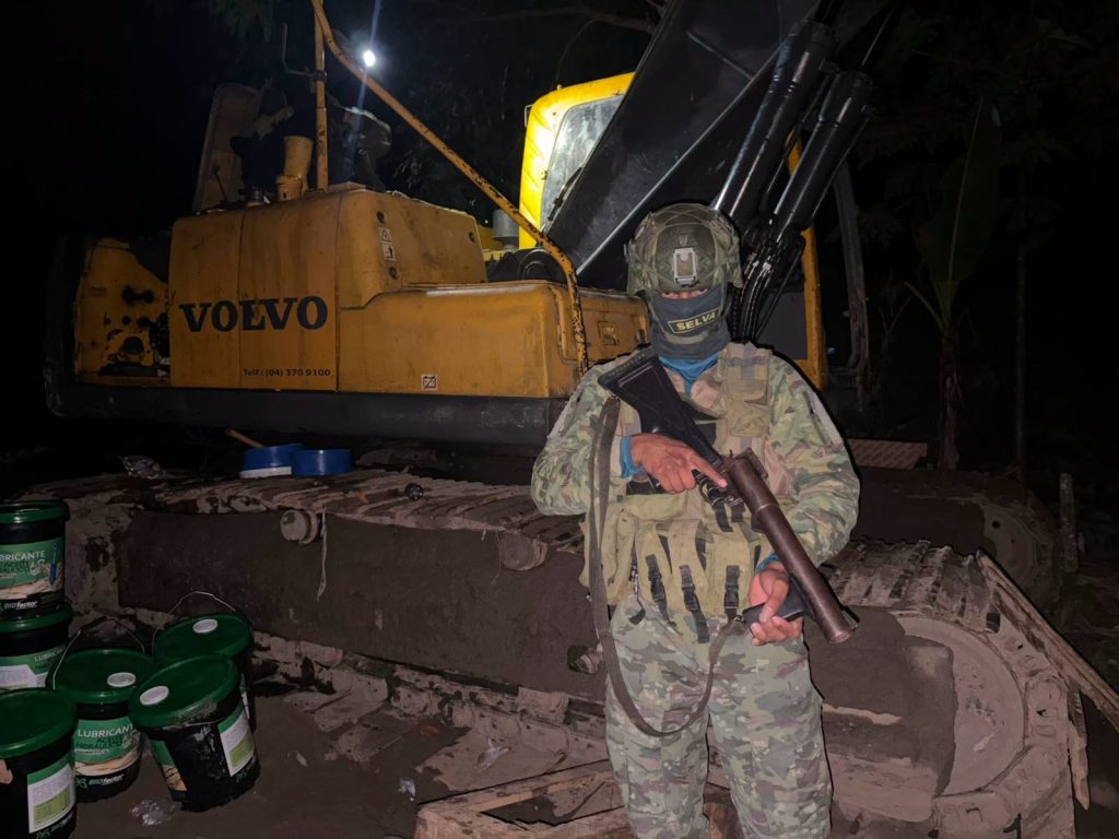 Combate a la minería ilegal en Napo