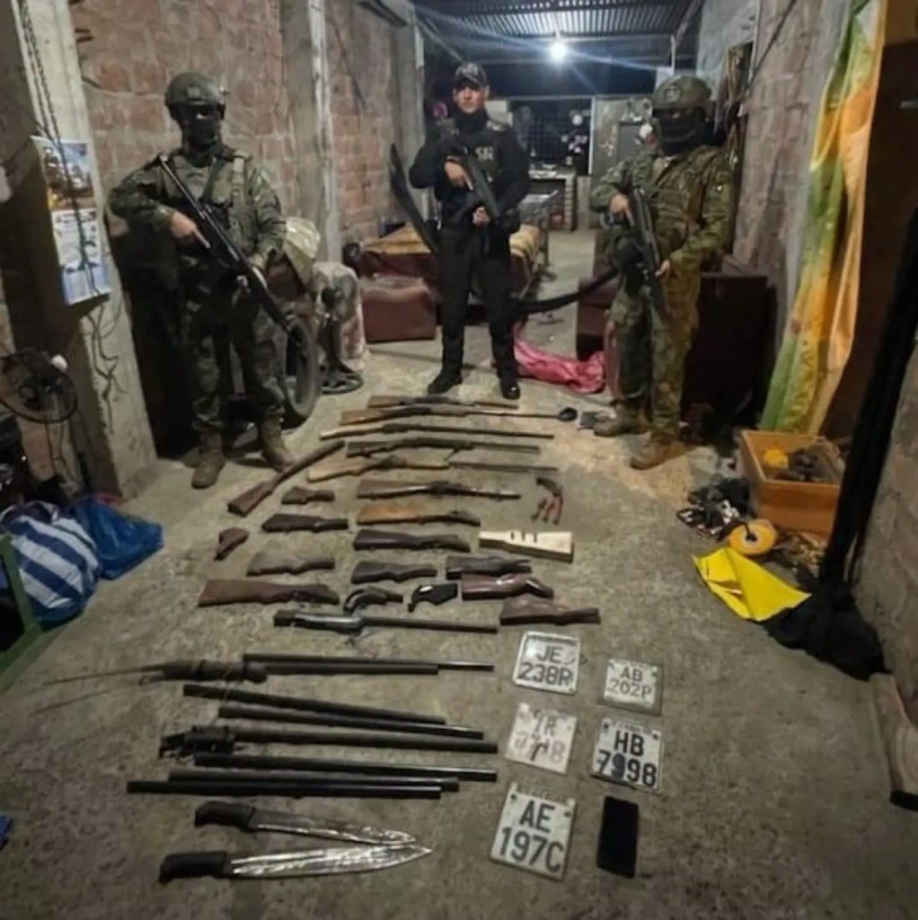 Fuerzas Armadas decomisan armamento en Olmedo