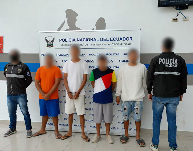Cuatro detenidos por presuntos robos en Nueva Prosperina