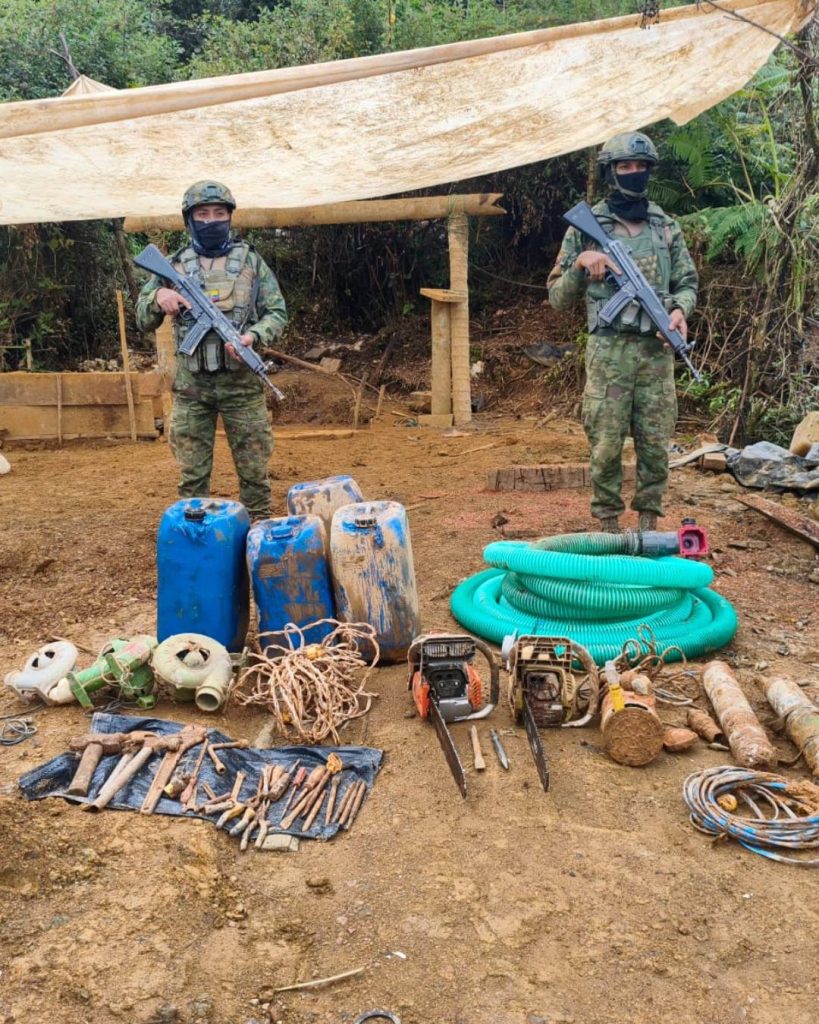 Golpe a la minería ilegal en Imbabura