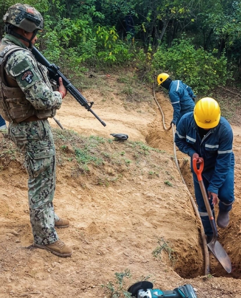 Armada del Ecuador detecta perforación clandestina en poliducto de Chongón