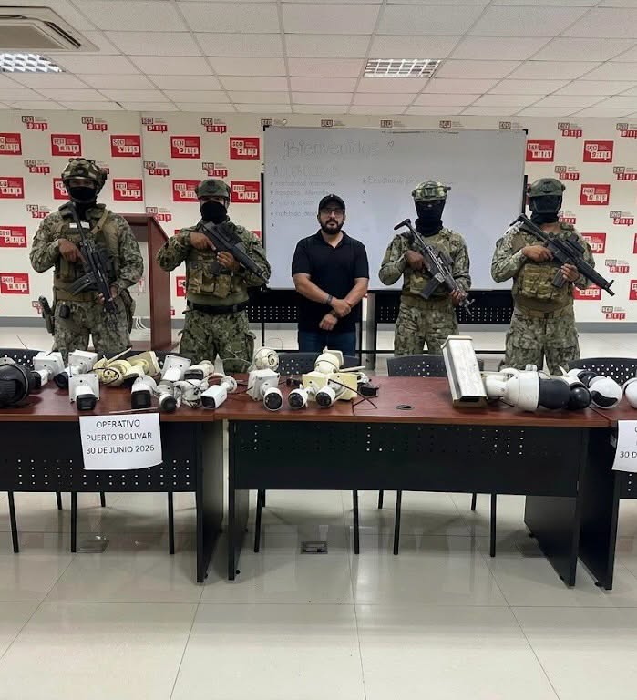 Retiran 37 cámaras clandestinas en operativo en El Oro