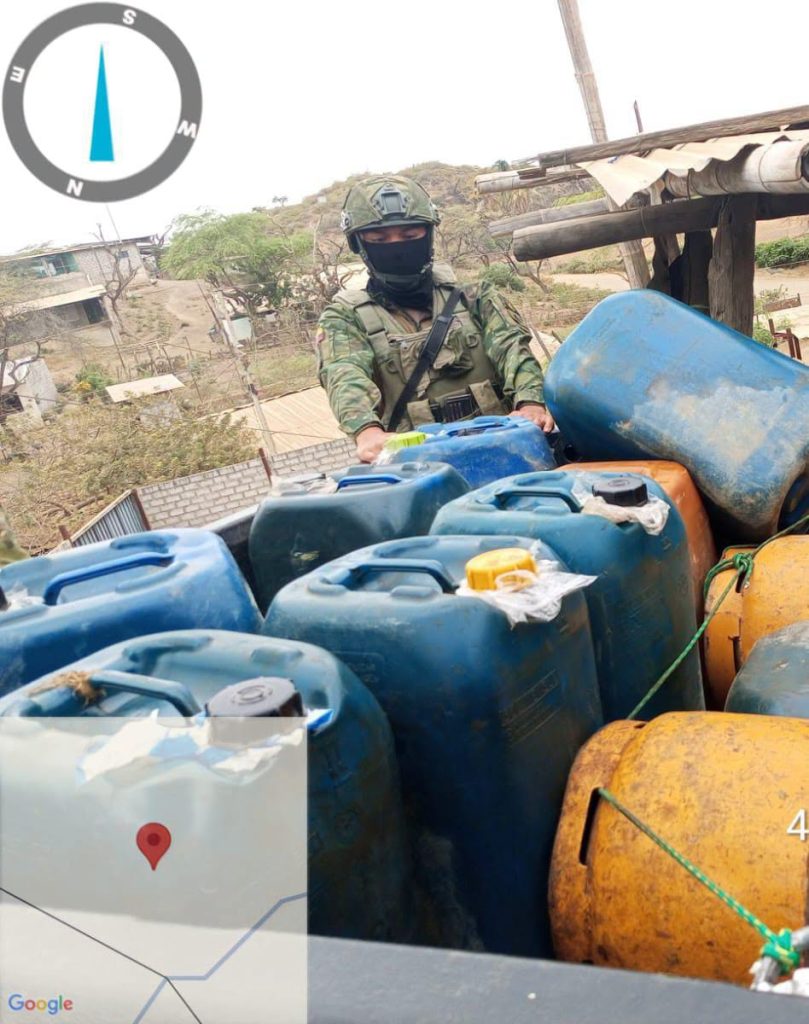 Ejército decomisa combustible y GLP en operación militar en Zapotillo