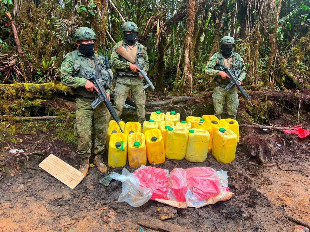 Golpe a actividades ilícitas en el Parque Nacional Podocarpus