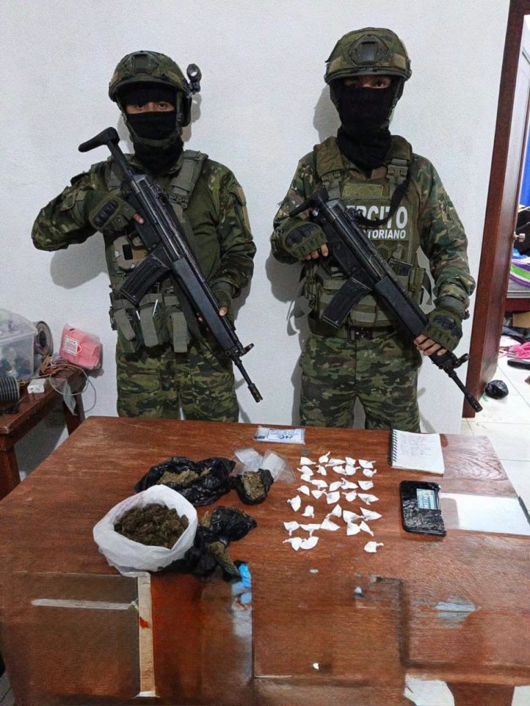 Militares decomisan sustancias sujetas a fiscalización en Naranjal