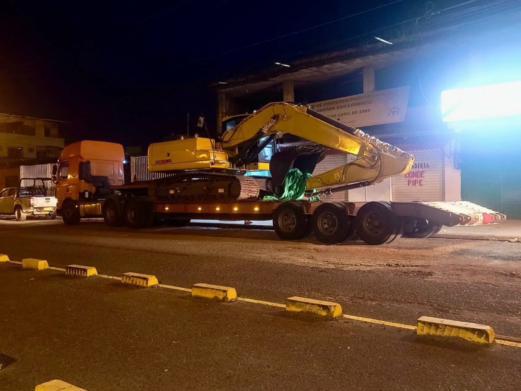 Control militar en San Lorenzo permite retener maquinaria pesada