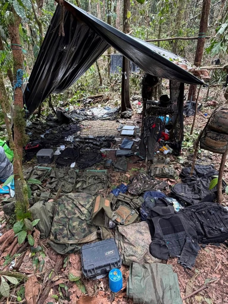 Operativo desarticula campamentos de grupos armados en Orellana