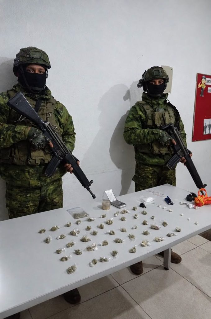 Operativo militar deja evidencias decomisadas en La Libertad