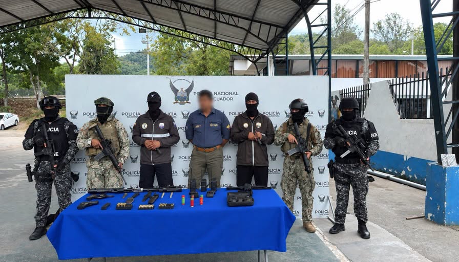 Operación militar en Esmeraldas: un aprehendido y decomiso de armas, municiones y un dron