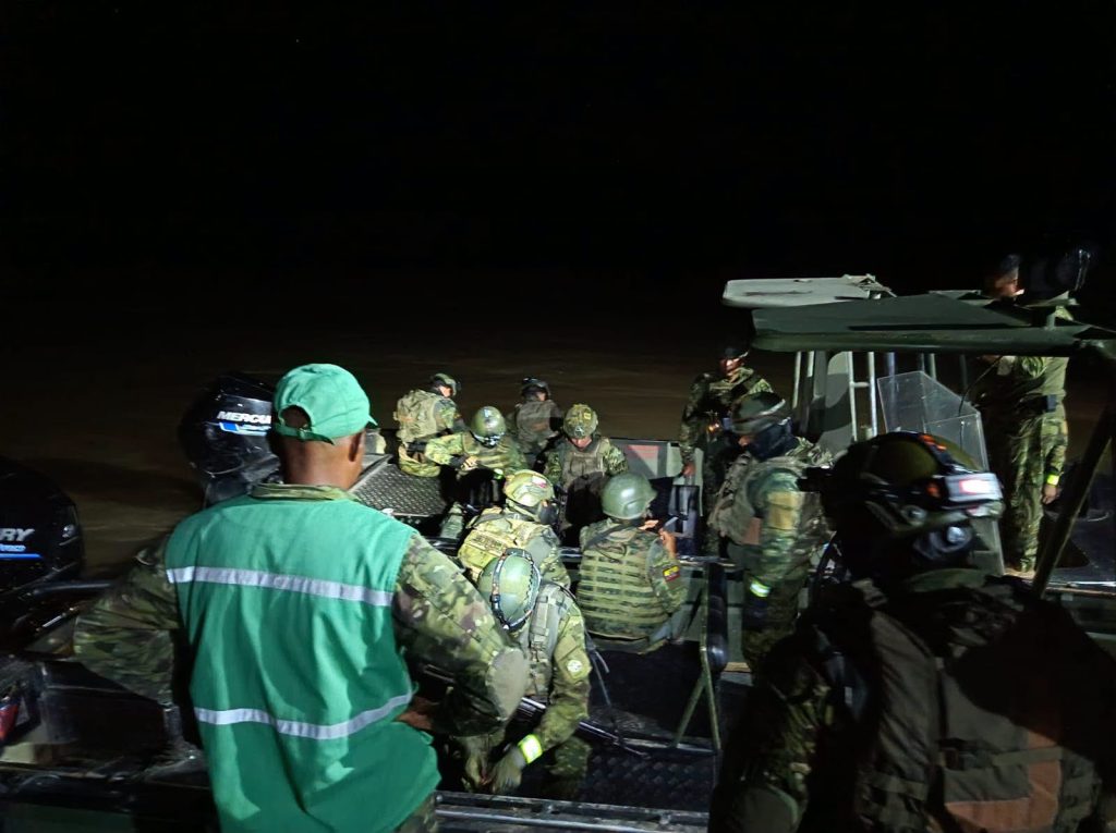 Fuerzas Armadas realizan patrullajes nocturnos en el río Napo