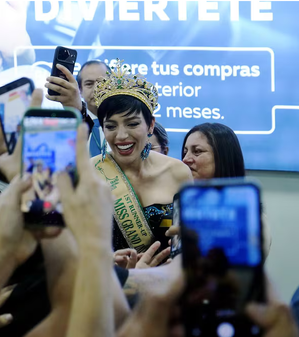 Shyare Andrade llegó a Guayaquil tras ser primera finalista del Miss Grand Internacional 2026