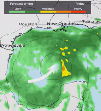 Alerta en el Golfo: posible tormenta tropical amenaza el sur de EE.UU.